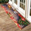 Christmas Tree Rug Non-slip Soft Crystal Pile Rug Bathroom Doormat Living Room Entrance Rug Hallway Home Decorations