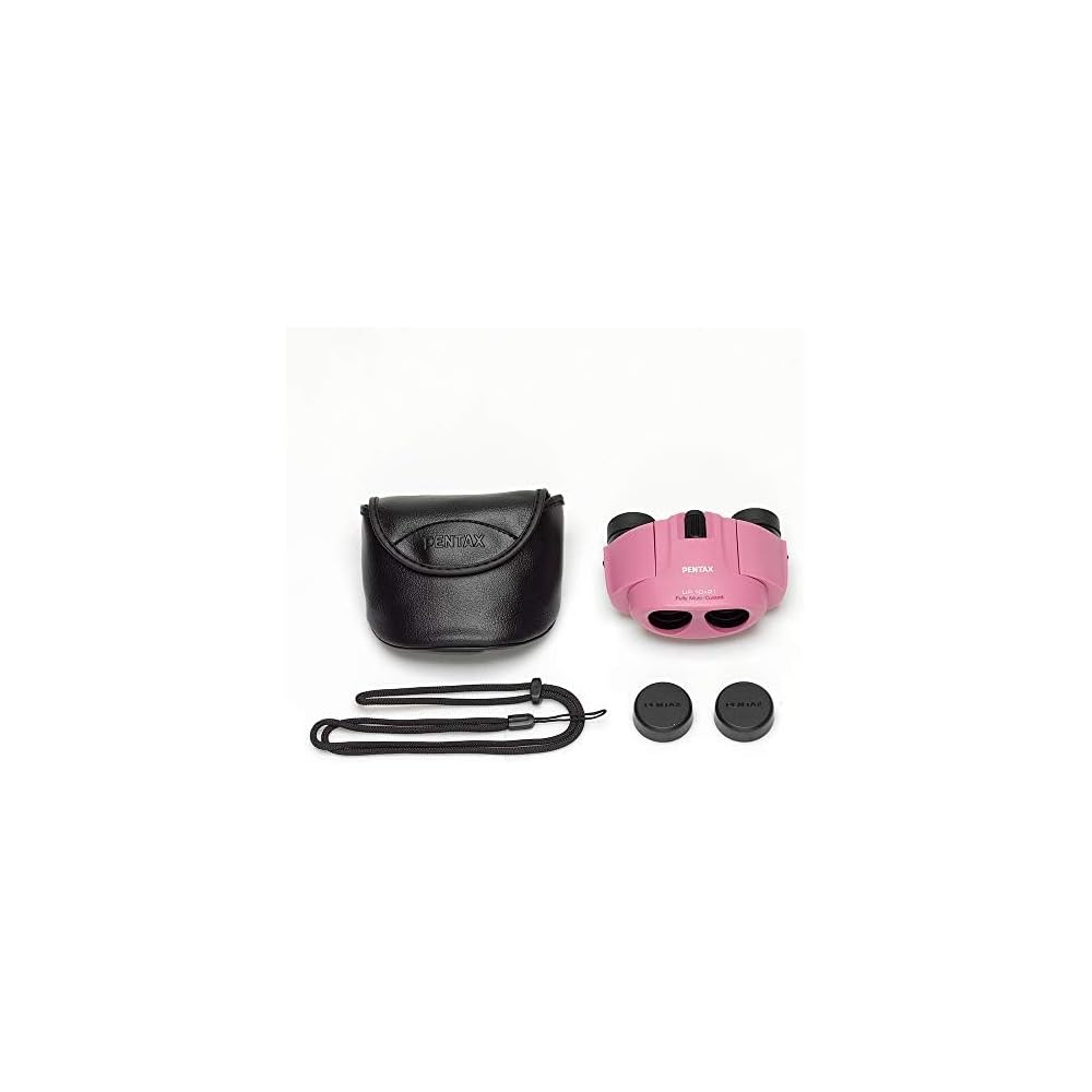 PENTAX UP 8x21 Binoculars, Pink. [Birdwatching][Live Concerts & Sports Events][3 Colors Available][Compact & Lightweight (210g)][8x Magnification][Per
