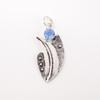 Natural Tanzanite Gemstone925 Sterling Silver Jewelry Leaf Pendant Gift For Wife PP-36-4