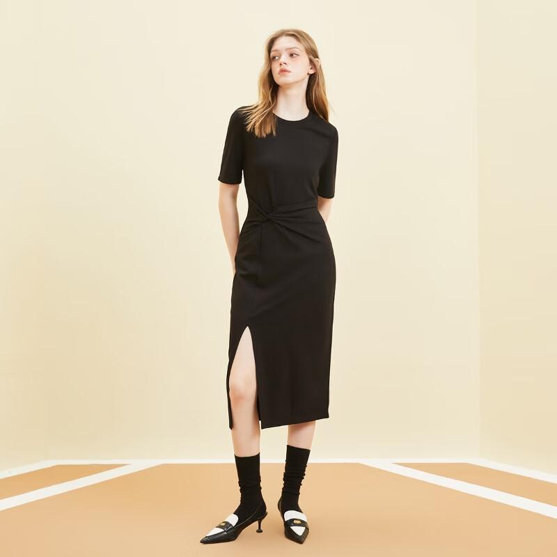 Only Women's Summer Slit A-Line Midi Dress