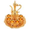 8pcs With Tray Turkish Tea Set 6 Cups Included Wine Glass Pot Set Coffee Pot Set  Wedding Decor