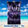 Beach Towel Custom Name Text, Quick Dry Large Towel For Beach HomeWednesday Addams