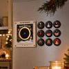 Christmas Rotating Disc Night Light with Activated Singing, Acrylic Refrigerator Creative Decorative Ornament