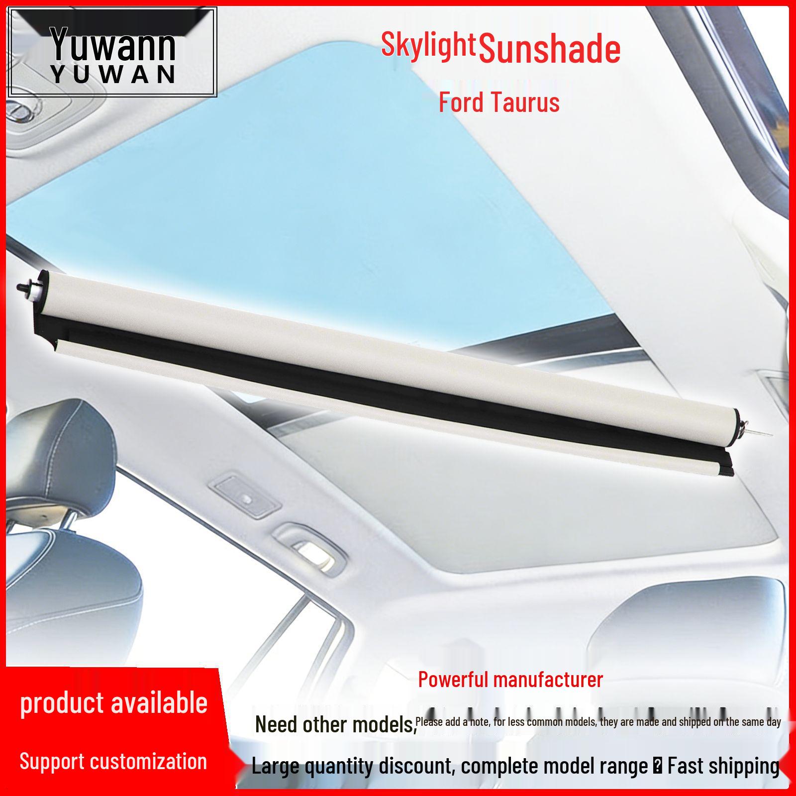 Car Sunroof Roller Blind for Ford Taurus – Black Gray Sun Shade Canopy Curtain