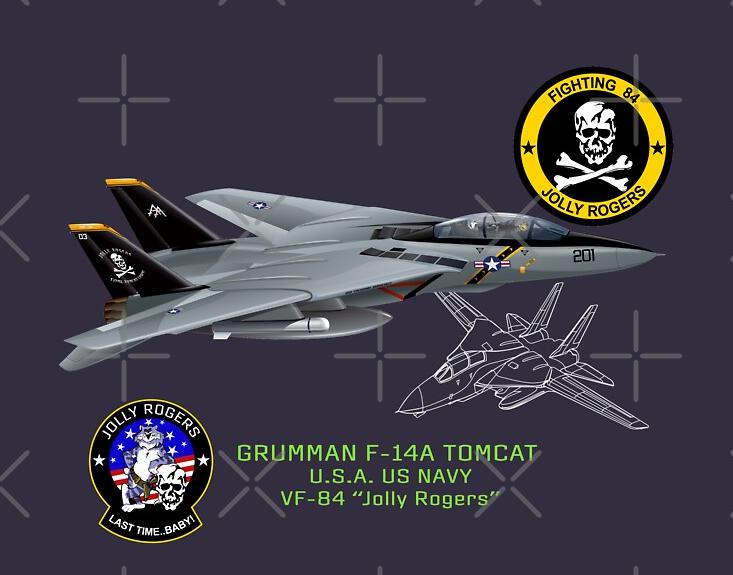 

VF84 Jolly Roger Naval F14 Tomcat Fighter T Shirt New 100 Cotton Short Sleeve ONeck Casual Tshirts Size S3XL 4XL