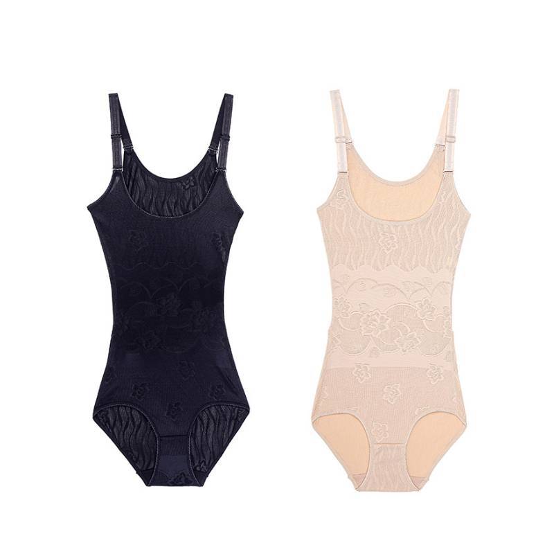 Body Shaper Bodysuit With Breathable Nylon Fabric For Slimming And Toning