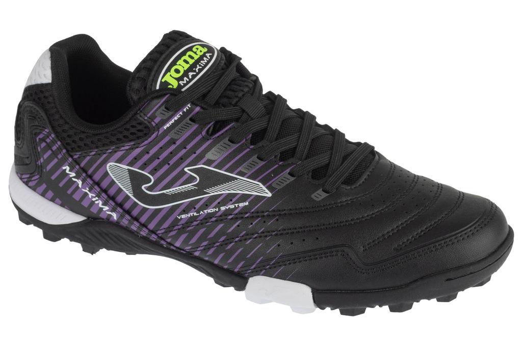 Joma Maxima 26 MAXS TF, Mens Black Turf Football Trainers