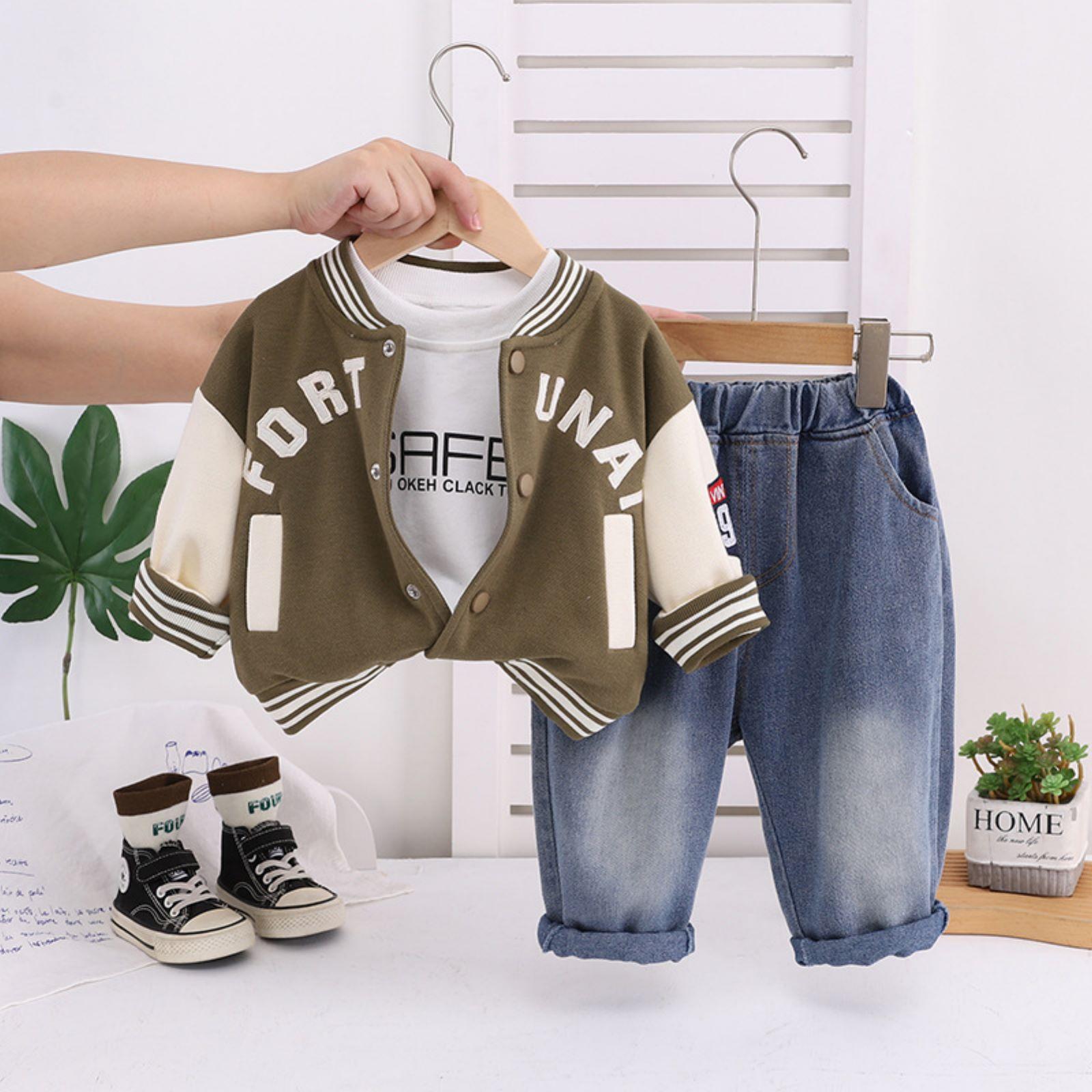 

Детский повседневный комплект с длинным рукавом, удобные наряды для повседневной носки 90