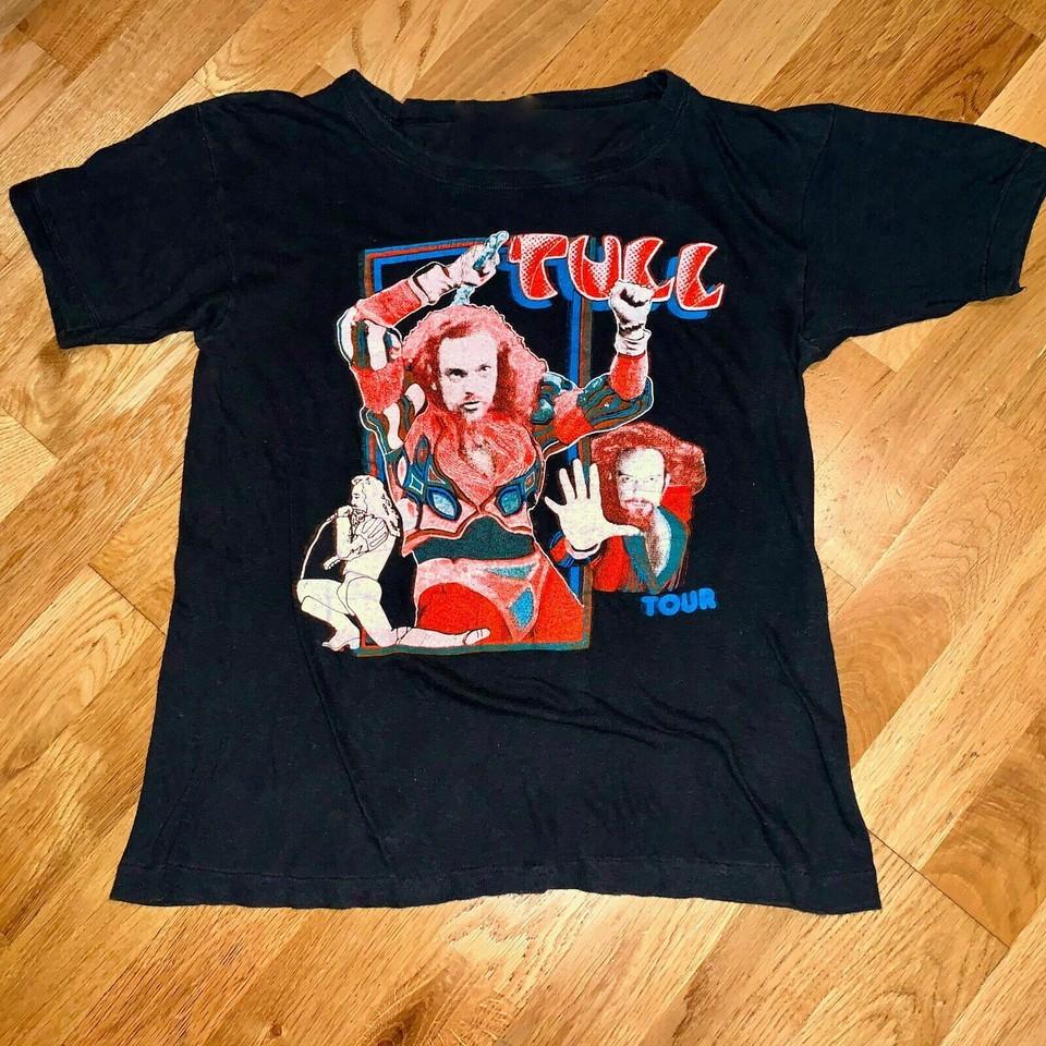 

1977 JETHRO TULl vintage concert Black Cotton S-234XL T-shirt E178 Unisex T-Shirt XXXXL