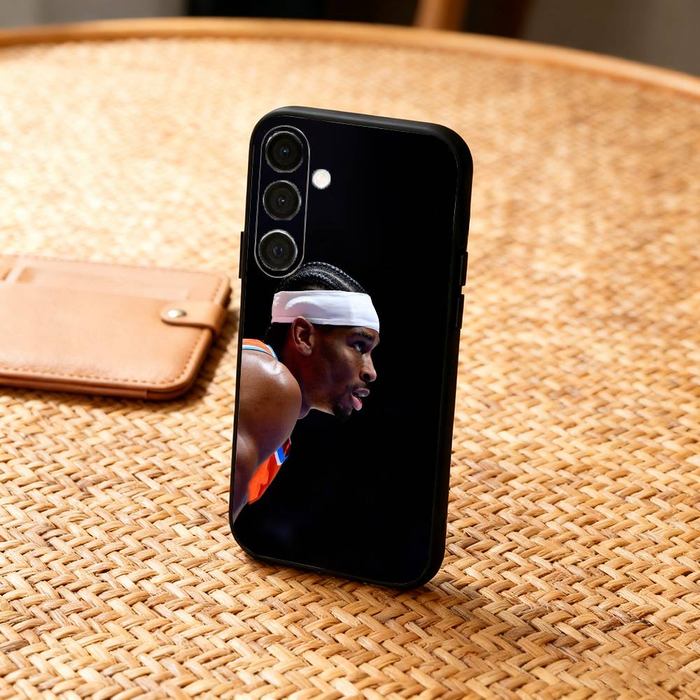 S-Shai G-Gilgeous A-Alexander  Phone Case For Samsung  A73,A21s,A22,A31,A32,A52,A53,A71,A80,Soft Black Shell