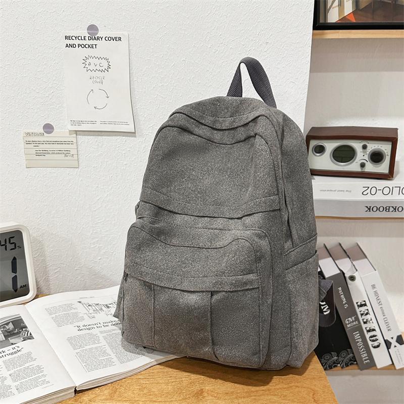 Stylish Backpack for Men and Women with Multiple Pockets and Front Zipper Design