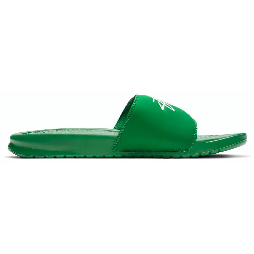 New Nike Benassi Slide Stussy Pine Green Sail DC5239-300