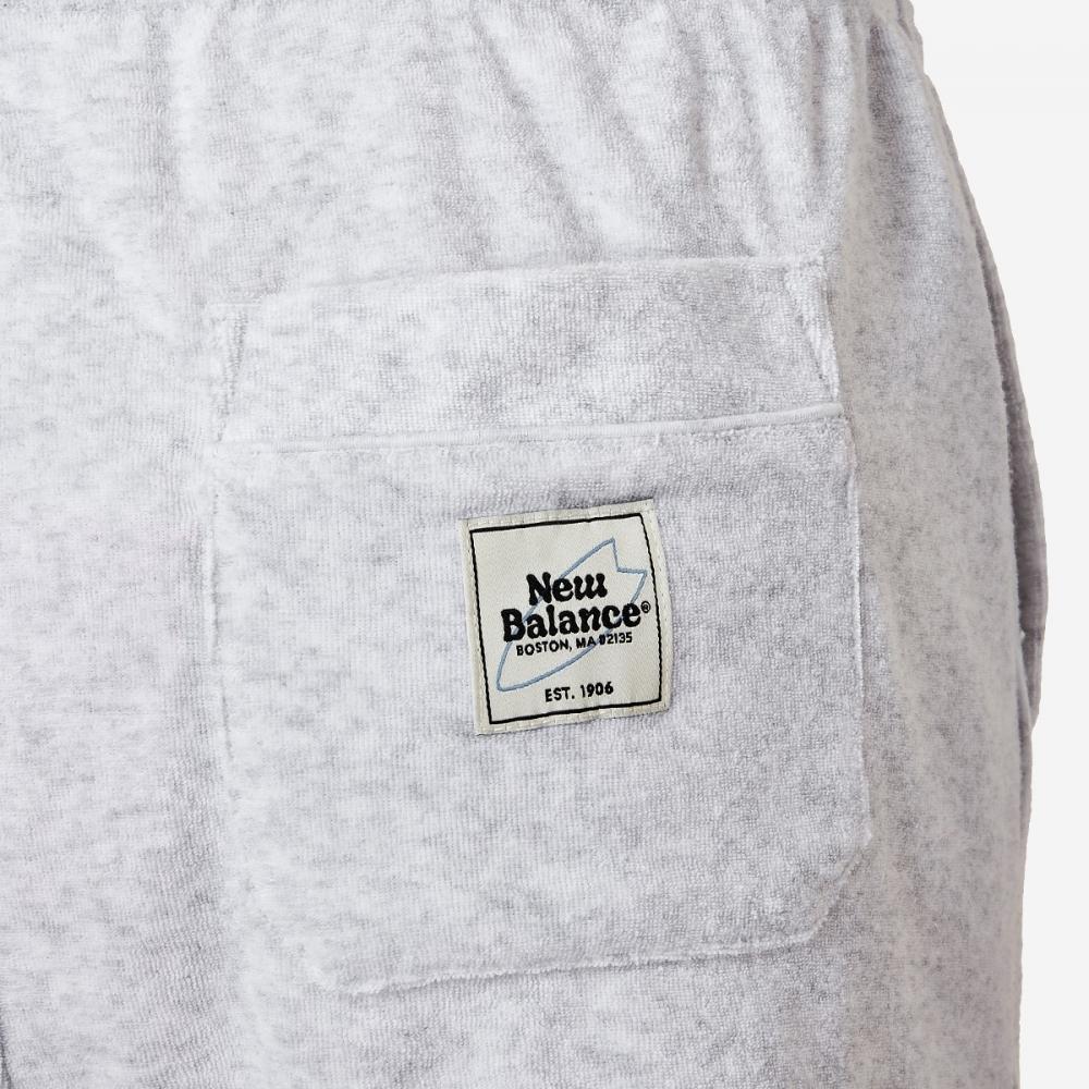 New Balance Uni Summer Terry 4.5 шорты Nbnveb1613 16 светло-серый S — фото 6