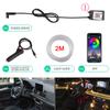 BLALION 1 In 13 Car EL Neon Strip Light Car Ambient Light Sound Control RGB LED Decorative Light Auto Interior Atmosphere