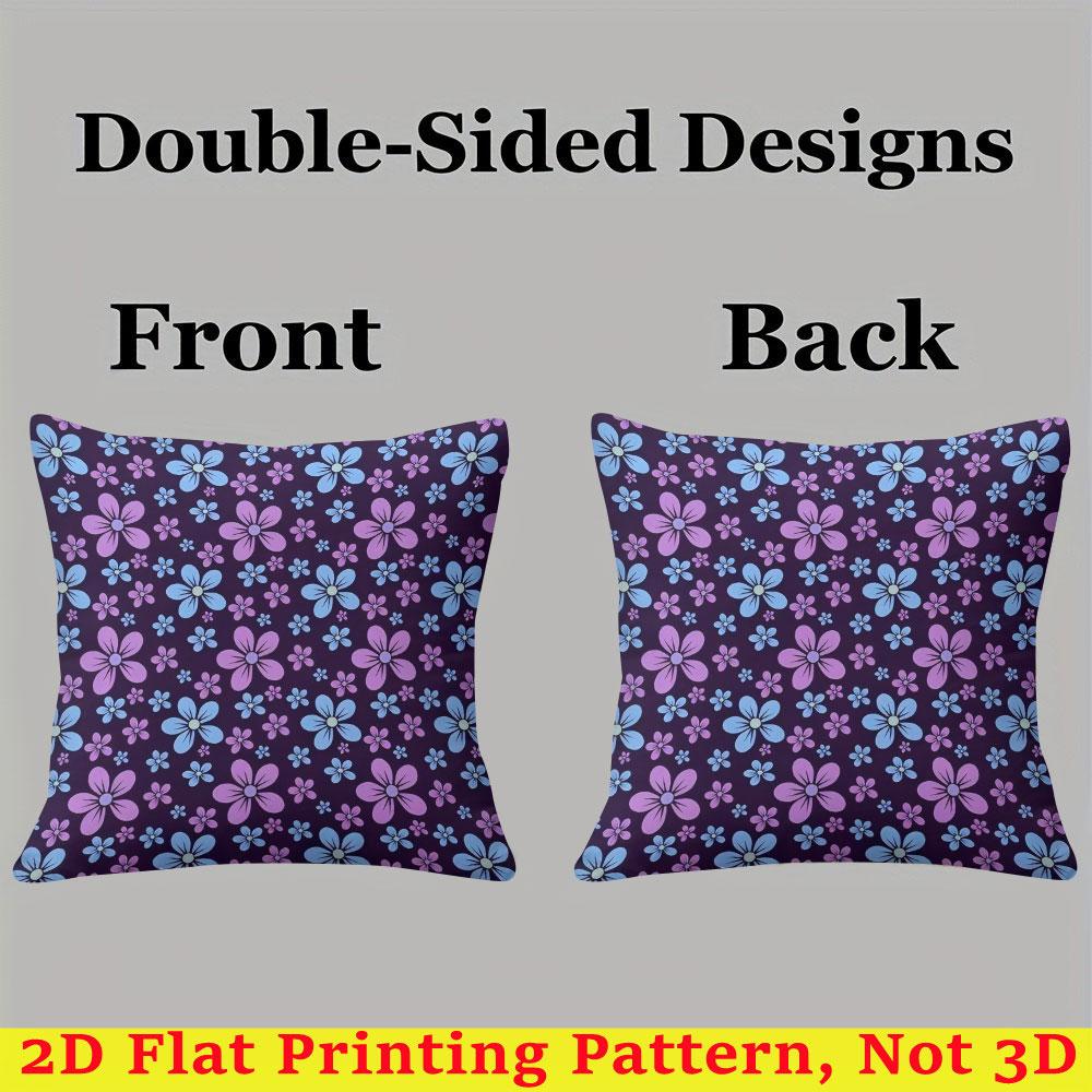 Midnight Garden Square Jacquard Pillow Cover for Sofa Office Waist Cushion Cover Home Decorative Pillowcase