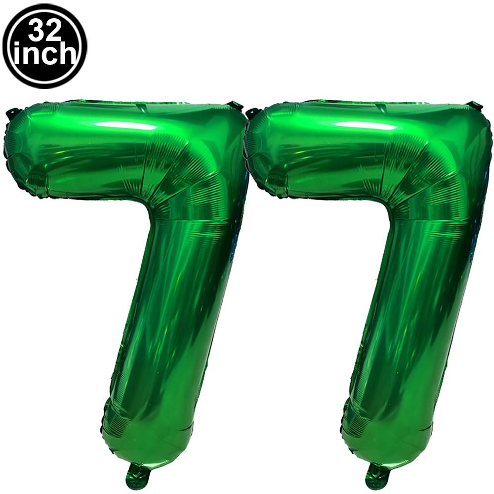 Green Large Numbers Balloon 32 Inch 0 1 2 3 4 5 6 7 8 9 Jungle Birthday Digit Bachelorette Balloons Figure Golob Party Ballon