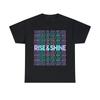 Rise And Shine Retro Grafik T-Shirt, S-5XL