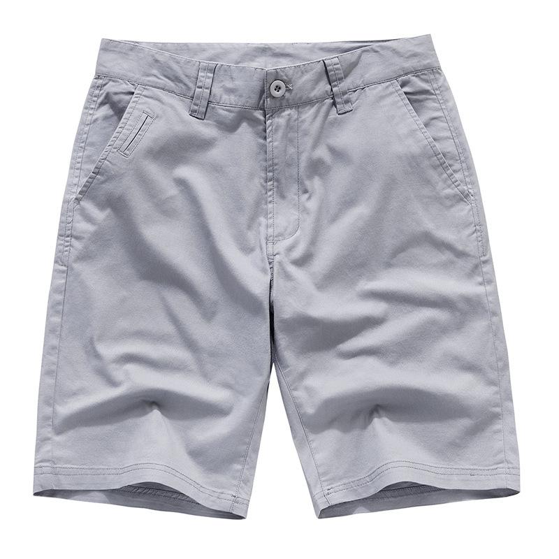 Sommer Baumwolle Einfarbige Shorts Herren Hohe Qualität Lässig Business Gesellschaft Elastischer Bund Herrenshorts Badeshorts