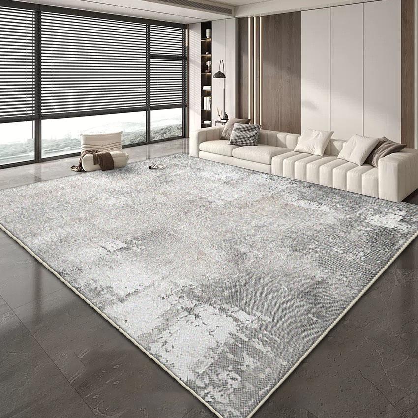 Nordic Abstract Large Living Room Carpets Minimalism Decoration Home Non-slip Soft Rug for Bedroom Lounge Foldable Floor Mats