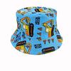 Kids' Cartoon Print Sun Protection Bucket Hat, Double-Sided for Boys & Girls, Trendy Outdoor Headwear