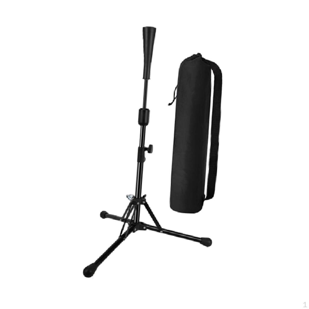 Baseball Batting Tee Adjustable Compact Practice Stand Softball Training for Gym Teams
