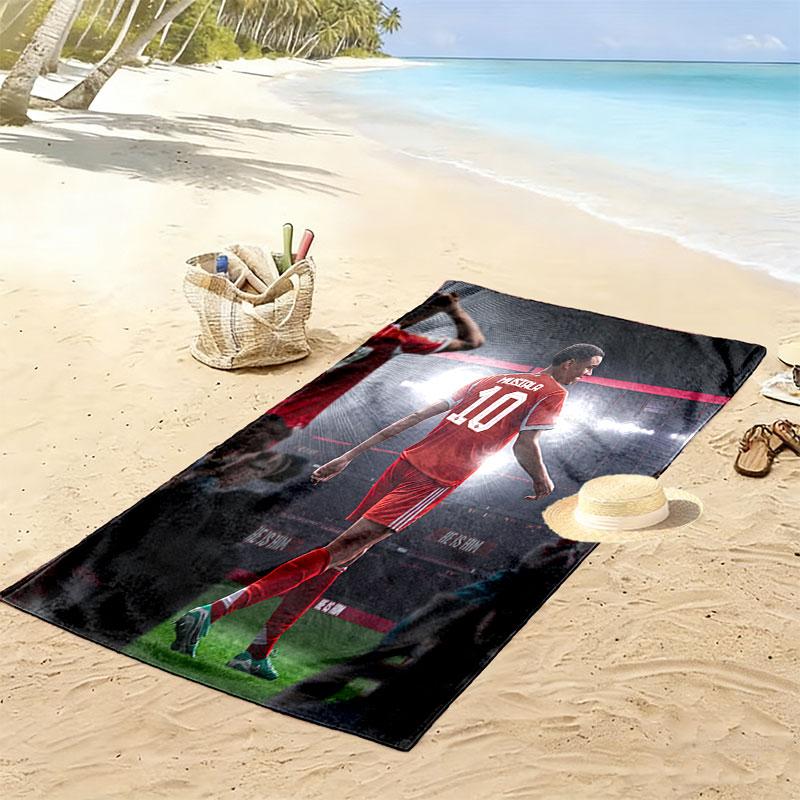 Toalla de Playa Héroe Jamal Musiala, Toalla Grande Suave de Secado Rápido para Playa, Camping, Natación