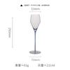 Silk-drawn Colored Rod Crystal Glass Red Rod Champagne Wine Glass Boutique Series Tall Cocktail Glass