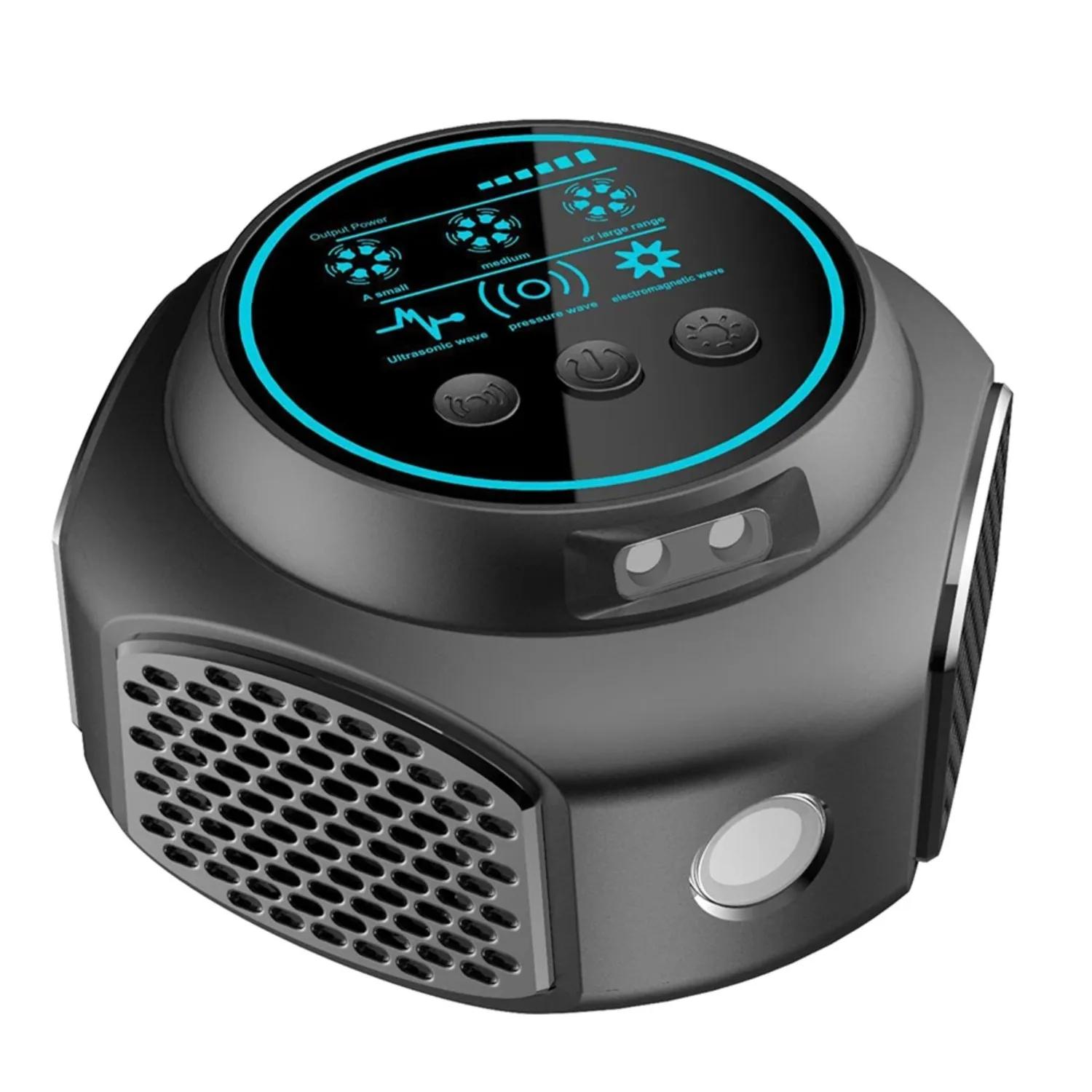Ultrasonic Rodent Repellent 4-in-1 360 Degrees Electronic Rat Repeller Effectively Repel Flies Cockroaches Mosquitoes for Indoor EU