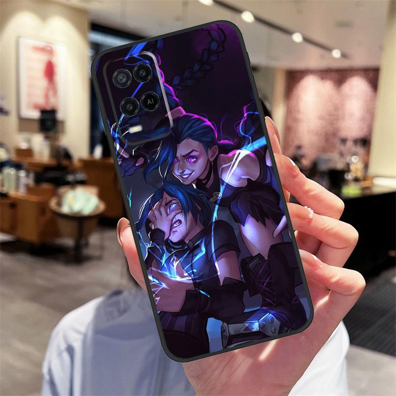 Jinx Arcane Case For Oppo A94 A74 A54 A18 A38 A58 A78 A98 A40 A60 A80 A16 A76 A96 A15 A17 A77 A57S Cover