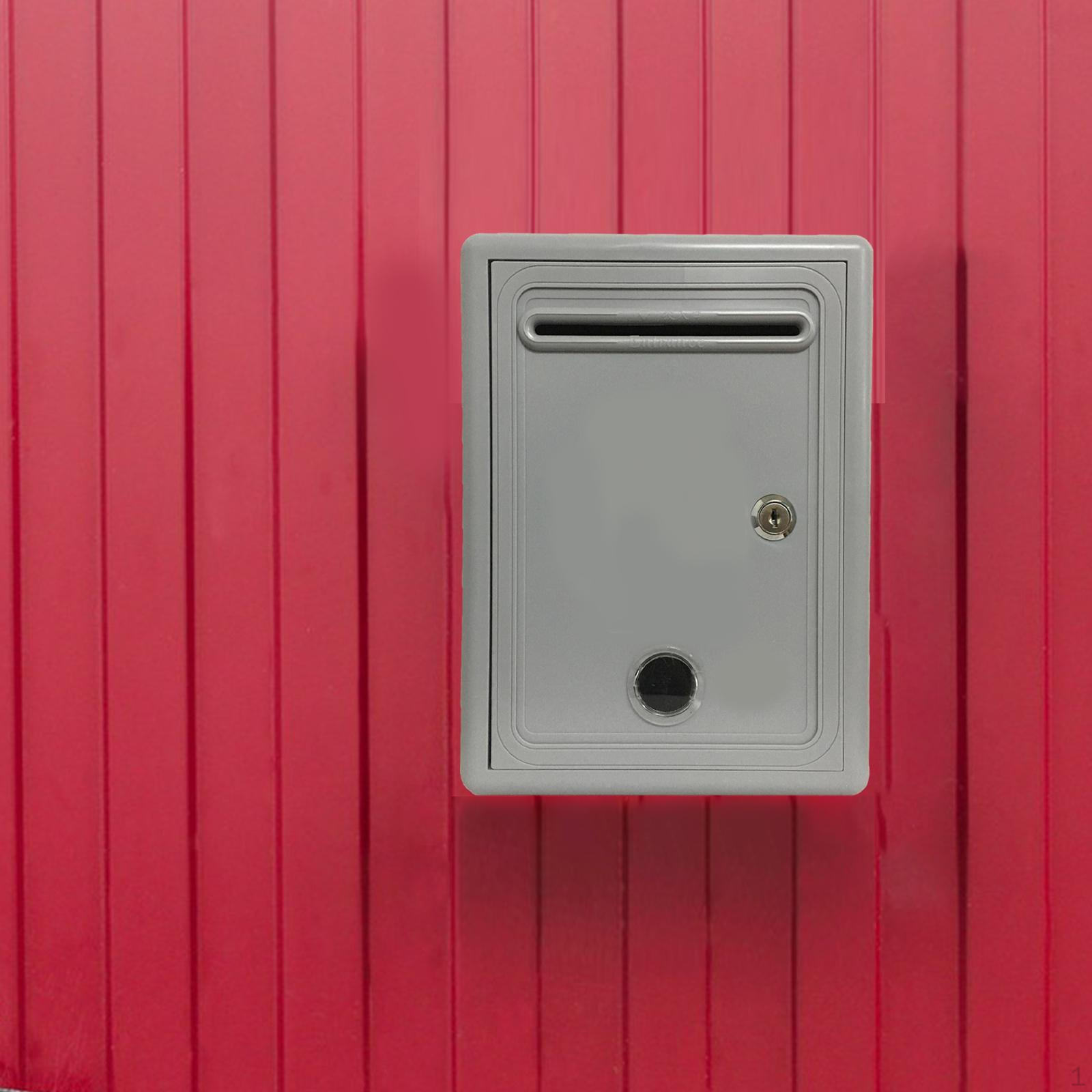 

Поштова скринька для пропозицій, дім, офіс, клас, скринька для голосування, з отвором і замком, сірий колір