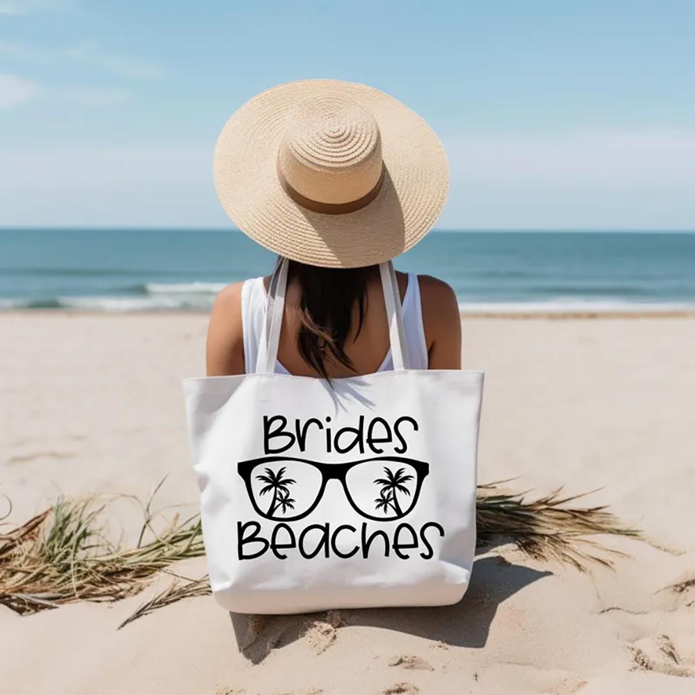Beach Bachelorette Party Tote Bag Wedding Bridesmaid Bride Gift Bridal Shower Bach Party Supplies Honeymoon Trip Accessories