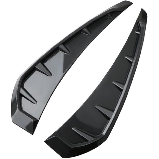 Universal Car Side Door Fender Vent Air Wing Cover Trim, Glossy Black Glossy Black