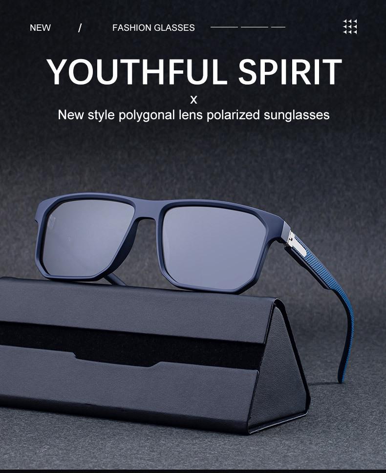 KAJILA Modne Wielokątne Okulary Przeciwsłoneczne Męskie - Europejski Styl Outdoor 2025