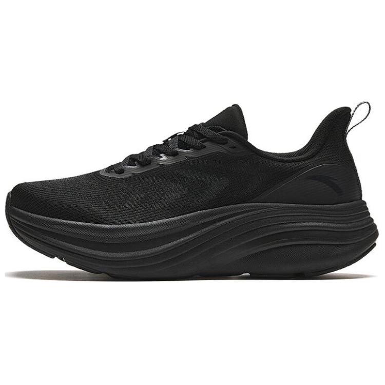 New Anta Cushioning Lightweight Low Top Running Shoes Women's Black 122425521-7