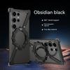 Z Shape Titanium Metal Case ,For Samsang Galaxy S25 S24 S23 S22 Ultra Aluminum Alloy Bumper Magnetic Rotation Holder Cover