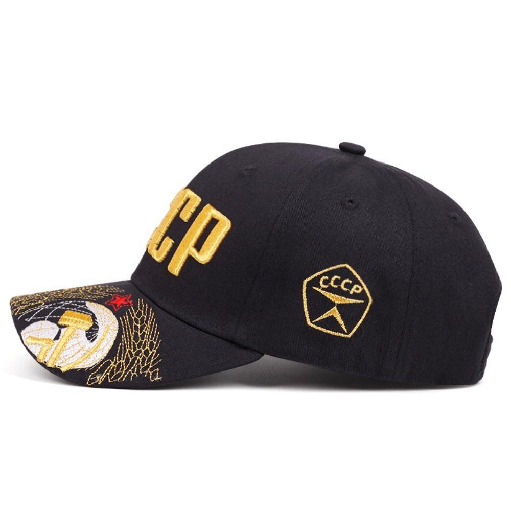 Russian National Emblem Cccp Embroidered Baseball Cap Hip Hop Adjustable Peaked Cap Cotton Snapback Caps For Man Women Unisex