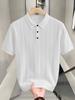 Men's Lightweight Short Sleeve Knit Lapel T-Shirt