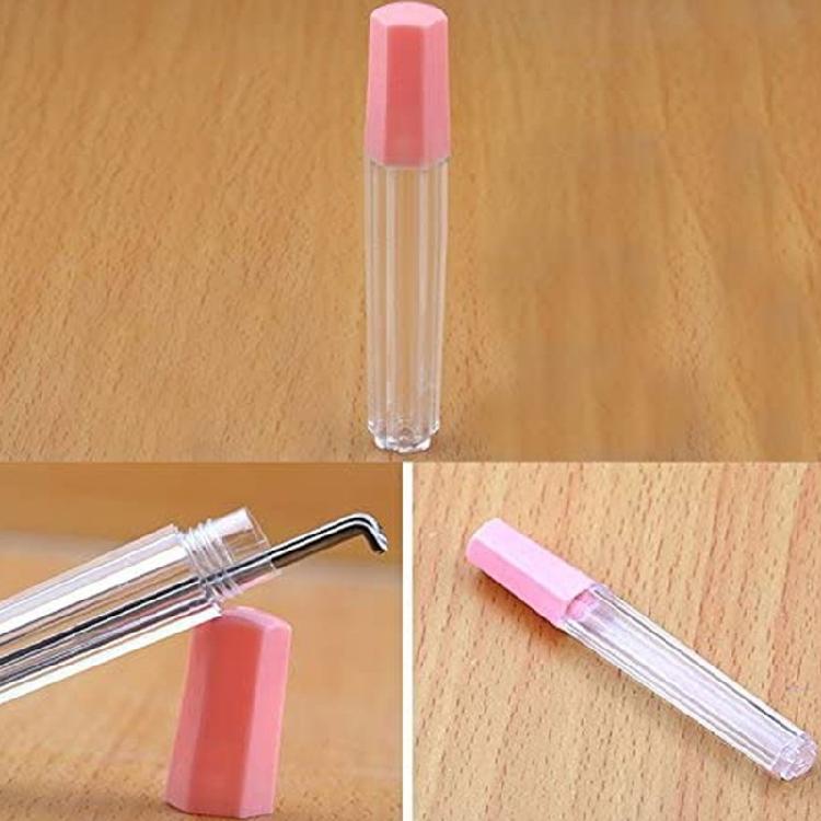 Contenitore per Aghi da Cucito in Plastica, Flacone per Spille, Contenitore per Perline e Bottoni, Tubo Trasparente per Conservazione Aghi da Cucito (4 Pezzi)