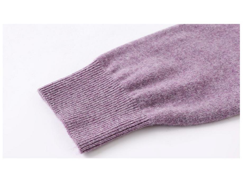 Women's Luxury Wool Cardigan Coat 2025 - Pure Wool, Round Neck, Loose Fit Sweater