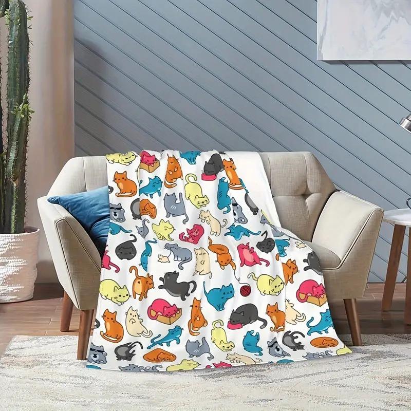 

Милый Плед Кот Лиса Супер Мягкий Фланелевый Плед Для Кровати Дивана Легкий Плед Постельное Белье 70x100cm