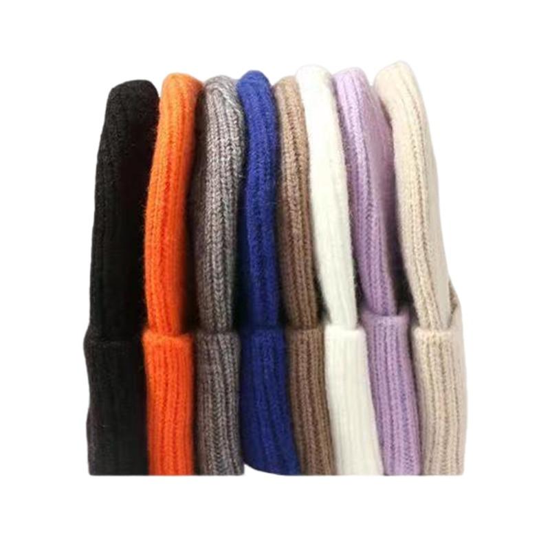 Knitted Hats Winter Mens Caps Women for Ladies Knitted Thick Cap Chaopai Woolen Landlord Guapi Hat 4Colors Motorcycle Equipments