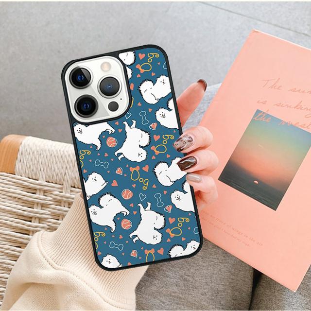 Samoyed Puppy Phone Case for iPhone 17 Air 16 15 14 12 13 PLUS 11 PRO MAX Back Fundas coque Cover Shell