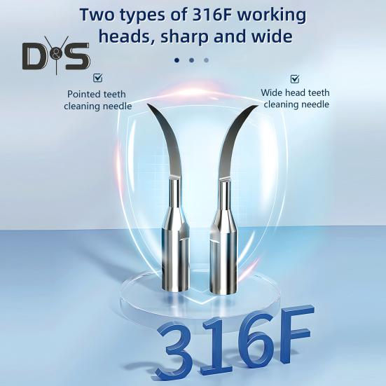 Ultrasonic Teeth Plaque Remover Portable Electric Dental Scaler USB Rechargeable Dental Calculus Removal Device Tartar Eliminator Teeth Cleaning