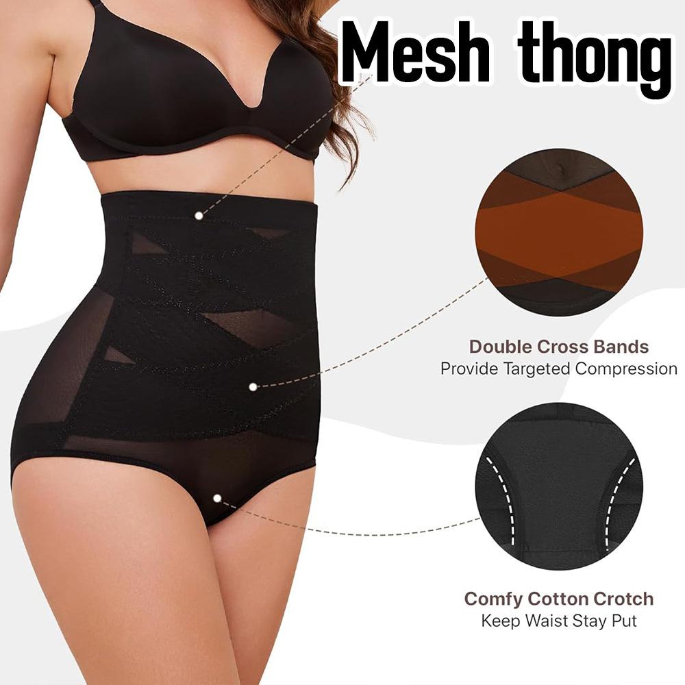 Sexy Minimalist Solid-Colour Shaping High-Elasticity Tummy-Control Brief with Powerful Waist-Sculpting Effect