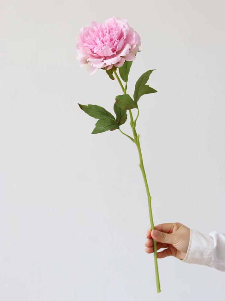 Pink Peony Artificial Flowers Real Touch Large Silk Peony Artificial Flowers High Quality Wedding Home Decor