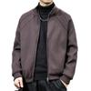 Herren High-Neck Weiße Daunenjacke: Strickmantel Pullover für Herbst/Winter 2025, Lässig und Übergröße.