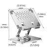 Heat Dissipation Rotatable Tablet Stand 360° Rotation Tablet Phone Metal Bracket  Tablet