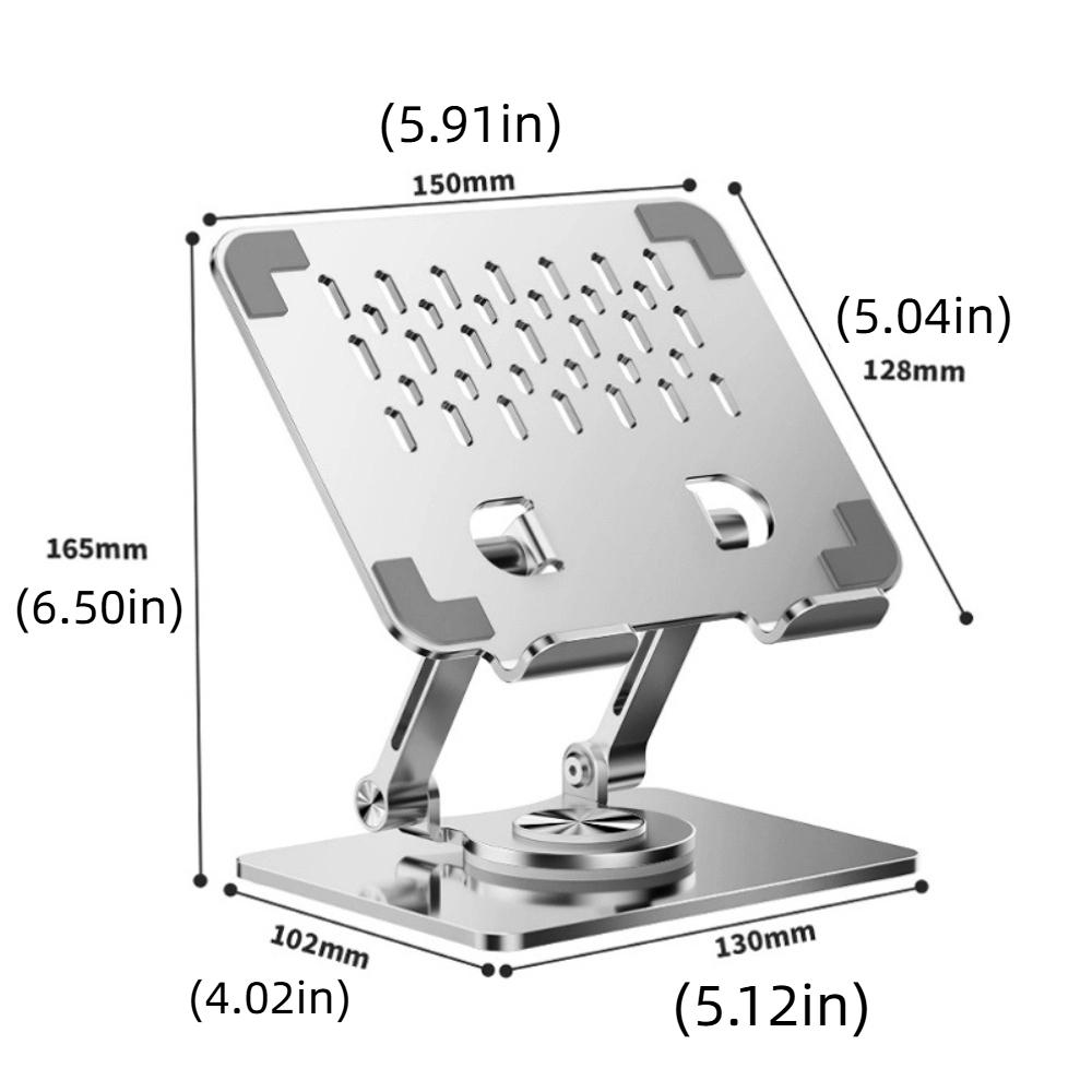 Heat Dissipation Rotatable Tablet Stand 360° Rotation Tablet Phone Metal Bracket  Tablet