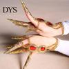 Finger Bracelet Golden 5 Long Nails Ethnic Belly Girls Dance Props Indian Thai Female Bangle Stage Performance Women