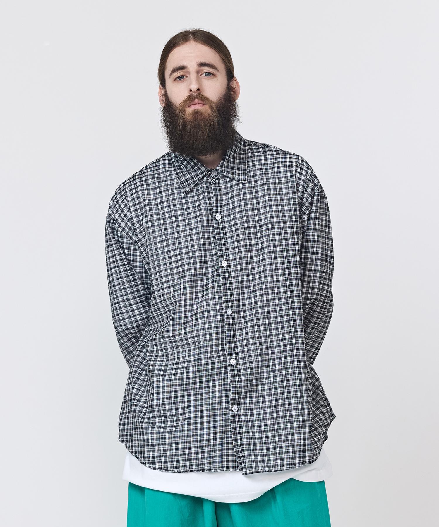 Cargo Bros [Summer Fabric] Cb Daily Check Shirt (Black) Free